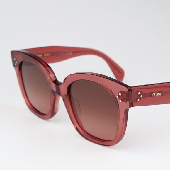 NEW Celine CL4002UN 74T Rose Pink Gradient Bordeaux Geometric Women Sunglasses - Picture 6 of 10